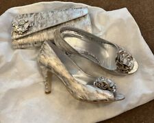 Elegant silver leather for sale  LEEDS