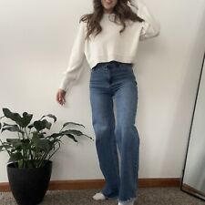 White knit cropped for sale  White Cloud