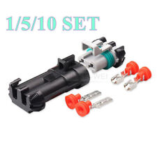 Usado, Kit de soquete plugue conector fêmea macho automotivo Delphi Metri-Pack 630 2 pinos/vias comprar usado  Enviando para Brazil