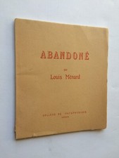 Louis menard abandoné d'occasion Louis menard abandoné d'occasion  Paris XVII