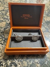 Hermes logo cufflinks for sale  Wharton