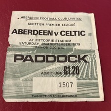 Ticket aberdeen sept for sale  THIRSK