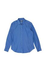 Camisa Armani Collezioni Slim Fit com Botões | Vintage High End Luxo Azul Antigo comprar usado  Enviando para Brazil