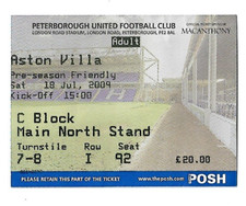 Peterborough united aston for sale  STAFFORD