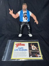 WWF LJN Series 3 Captain Lou Albano Figurka zapaśnicza LUŹNA Z KARTĄ BIOLOGICZNĄ, używany na sprzedaż  Wysyłka do Poland