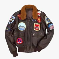 JAQUETA MASCULINA TOP GUN TOM CRUISE PETER MAVERICK PELE BOMBARDEIRO VOO VOADOR comprar usado  Enviando para Brazil