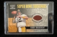 2000 Playoffs Super Bowl Souvenirs Terry Bradshaw Jogo Usado Patch de Futebol 26/100 comprar usado  Enviando para Brazil