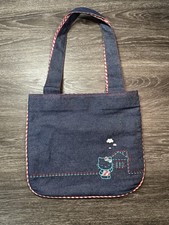Bolsa tote Hello Kitty denim e Gingham autêntica reversível NOVA Sanrio comprar usado Bolsa tote Hello Kitty denim e Gingham autêntica reversível NOVA Sanrio comprar usado  Enviando para Brazil