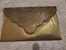 Gold diamanté clutch for sale  SHREWSBURY