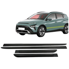 Listwy ochronne boczne Ochrona drzwi ABS do Hyundai Bayon od 2021 roku Czarne listwy drzwiowe na sprzedaż  Wysyłka do Poland