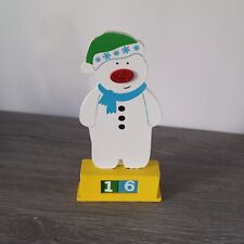 Wooden christmas snowman for sale  UK