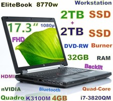 Workstation 8770w 17.3 d'occasion  Expédié en Belgium