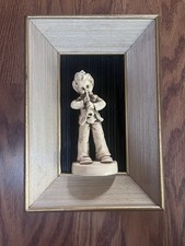 Decoração de arte de parede 9 1/2" x 7" músicos vintage de gesso 3D meados do século 1950 comprar usado  Enviando para Brazil