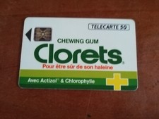 Telecarte clorets 50u d'occasion  La Ferrière