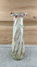 Jarrón vintage de vidrio soplado a mano con remolino multicolor. altura 25 cm segunda mano  Embacar hacia Mexico