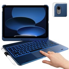 Capa teclado Typecase Touch iPad 10/11 geração 360° trackpad retroiluminada azul meia-noite comprar usado  Enviando para Brazil