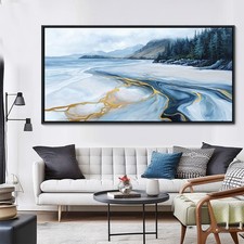 Blue gold abstract for sale  Kalispell