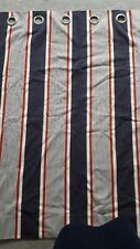Stripey eyelet curtains for sale  WORKSOP
