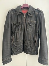 Superdry brown leather for sale  WIGSTON