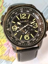 RELÓGIO VINTAGE MASCULINO MULTIFUNCIONAL QUARTZO MOSTRADOR PRETO TIMBERLAND funcionamento completo, usado comprar usado  Enviando para Brazil