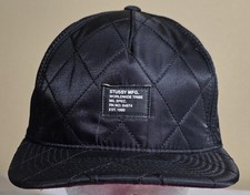 Chapéu STUSSY mfg poliéster acolchoado espuma snap back preto masculino comprar usado  Enviando para Brazil