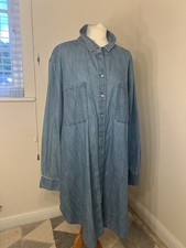 Denim shirt dress for sale  ASHBOURNE