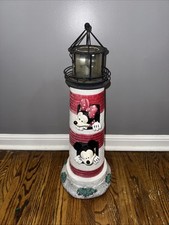 Raro Disney Mickey & Minnie Mouse cerâmica farol ao ar livre decoração gramado 24", usado comprar usado  Enviando para Brazil