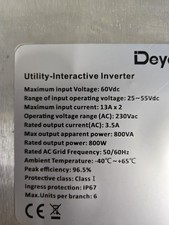 Deye 800w micro gebraucht kaufen  Zweibrücken
