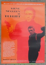 Bullitt movie poster for sale  USA