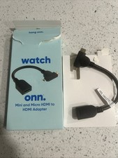 Onn. Adaptador Mini e Micro HDMI para HDMI - Preto, usado comprar usado  Enviando para Brazil