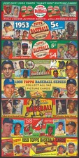 Tarjeta de béisbol 10"x20" 1952-1959 anuncio impresión PVC póster manto Williams Clemente segunda mano  Embacar hacia Mexico