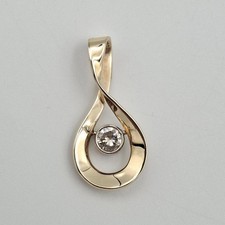 Ouro amarelo 14K 0,33 ct 1/3 ct diamante cintilante gota de lágrima infinita P (CP4006005) comprar usado Ouro amarelo 14K 0,33 ct 1/3 ct diamante cintilante gota de lágrima infinita P (CP4006005) comprar usado  Enviando para Brazil