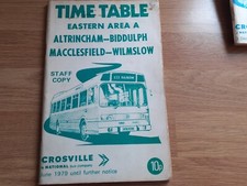 Crosville timetable 1979 for sale  DEESIDE