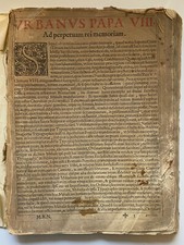 Urbanus Papa VIII von 1641 - 168 Seiten - schlechter Zustand , ohne Umschlag comprar usado  Enviando para Brazil