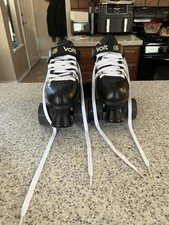 Patins de velocidade Riedell Volt RW quadriciclo Derby preto branco masculino tamanho 6 comprar usado  Enviando para Brazil