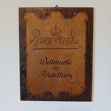 Antikes reklameschild rosentha gebraucht kaufen  Bernstadt