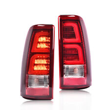 Ajuste para 99-02 Chevy Silverado 1500/99-06 GMC Sierra lanternas traseiras de tubo de LED vermelhas, usado comprar usado  Enviando para Brazil