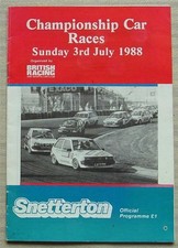 Snetterton jul 1988 for sale  LEICESTER