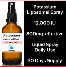Spray lipossomal de potássio 12.000 UI 800mg fornecimento de 30 dias x 3 frascos comprar usado  Enviando para Brazil
