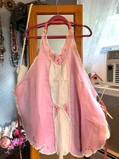 Usado, Avental feminino completo bordado à mão vintage/desgaste ou peça de colecionador comprar usado  Enviando para Brazil