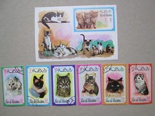 Briefmarken motiv katzen gebraucht kaufen  Bernburg