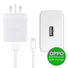 Genuine Oppo SuperVooc 65W cargador rápido Reino Unido enchufe de red VCA7GAYH y cable USB-C segunda mano  Embacar hacia Mexico