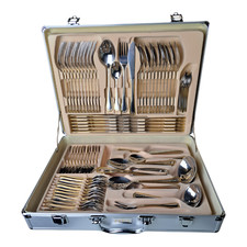 84pcs gold cutlery for sale  ROCHDALE