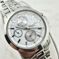 Kenneth Cole relógio feminino tom prata mostrador múltiplo, KC4816, tamanho 6,2” nova bateria comprar usado  Enviando para Brazil