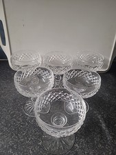 Vintage Waterford Crystal Boyne Wzór 6 Champagne Coupes / Sherbet Danie Doskonałe na sprzedaż  Wysyłka do Poland