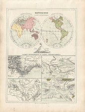 Carta geografica antica usato  Lecco