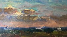 Pintura a óleo noite pintura original sem moldura decoração de parede arte decoração para casa comprar usado  Enviando para Brazil
