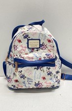 Mochila Minnie Mouse feminina Disney Loungefly estampa floral branca couro sintético comprar usado  Enviando para Brazil