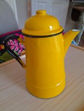 Yellow vintage enamel for sale  COVENTRY