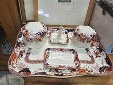 Conjunto de penteadeira de cerâmica Imari 5 peças antiga DCW Derby Crown Ware comprar usado  Enviando para Brazil